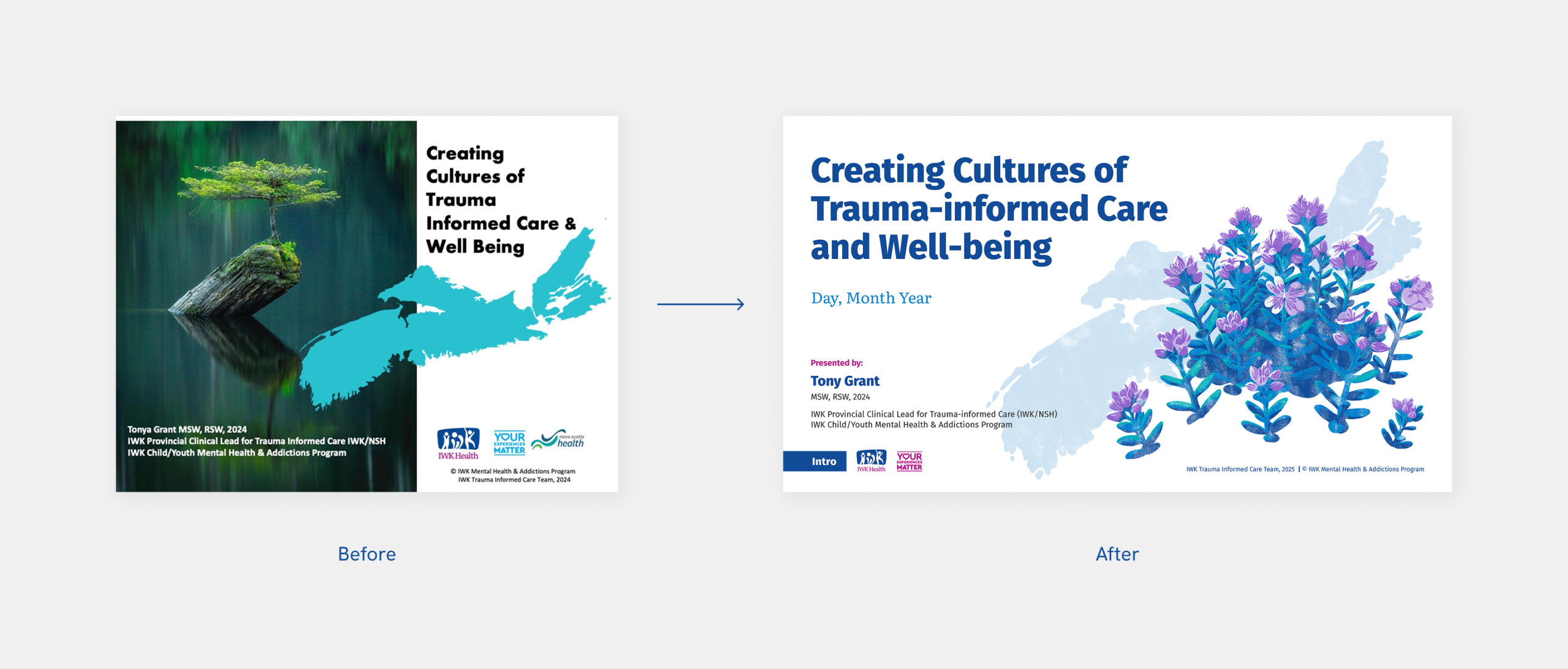 Before and After Cover Slide.